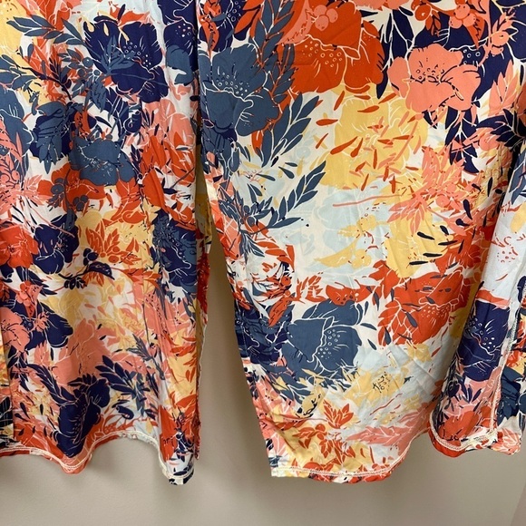 Lularoe Colorful Kimono Cardigan Size Medium Unique Vacation - Picture 5 of 9